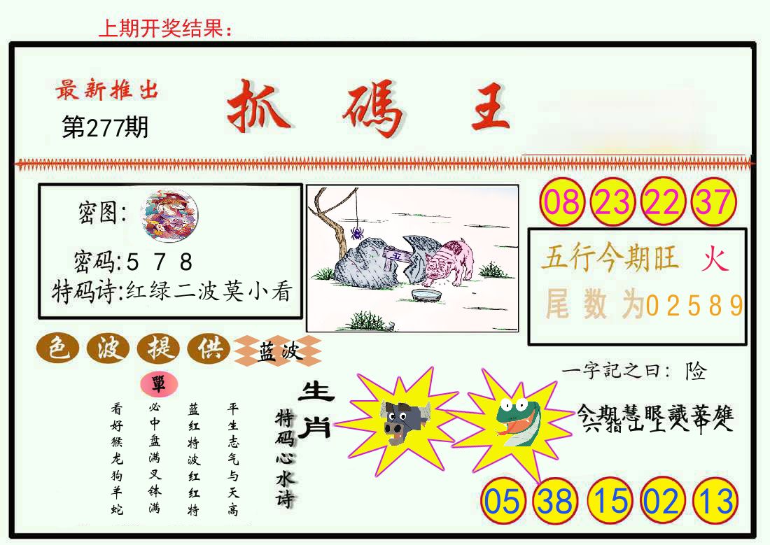最新抓码王 第277期