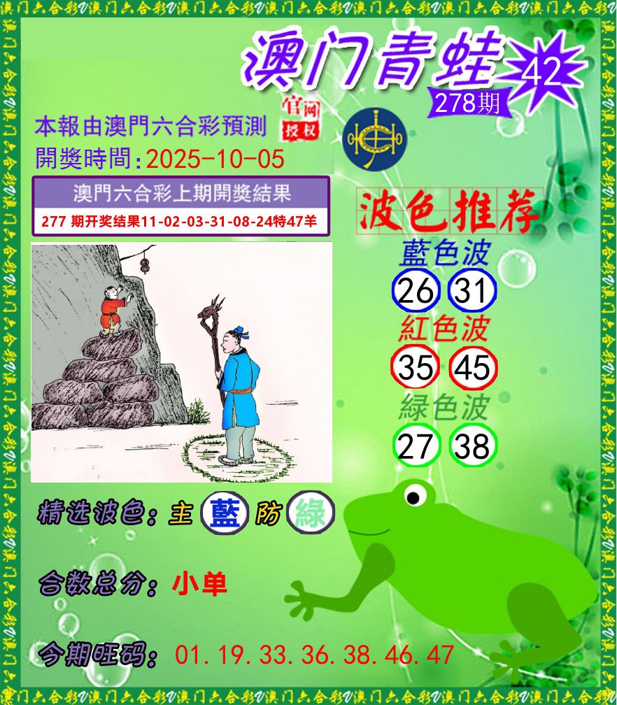 青蛙系列42 第278期