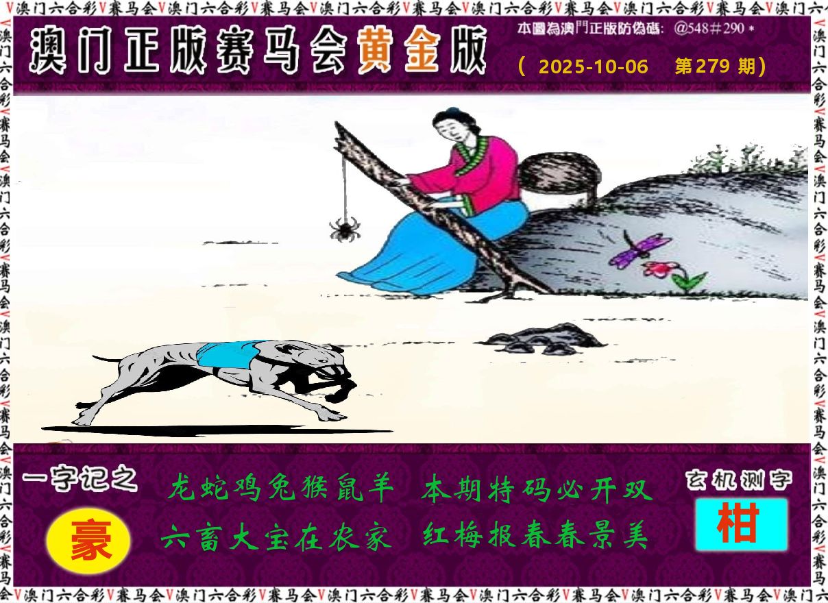 赛马会黄金版 第279期