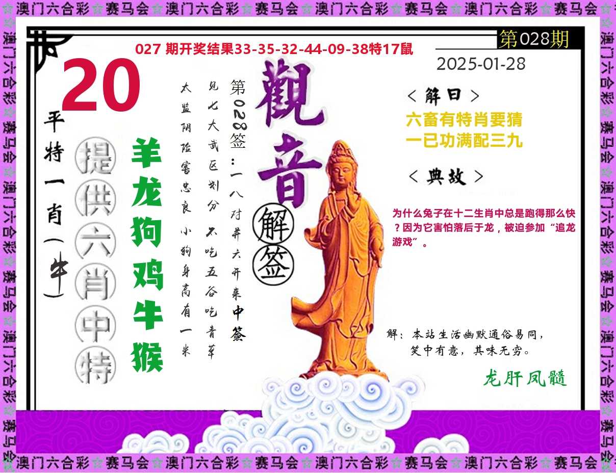 观音解签 第28期