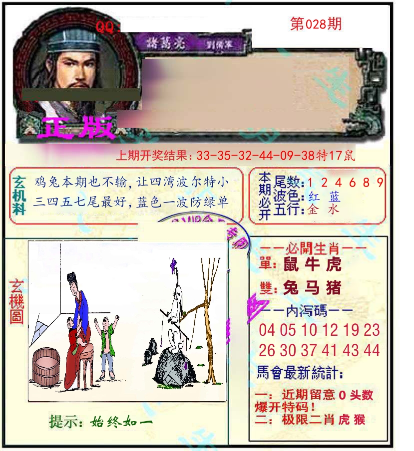 诸葛亮玄机 第28期