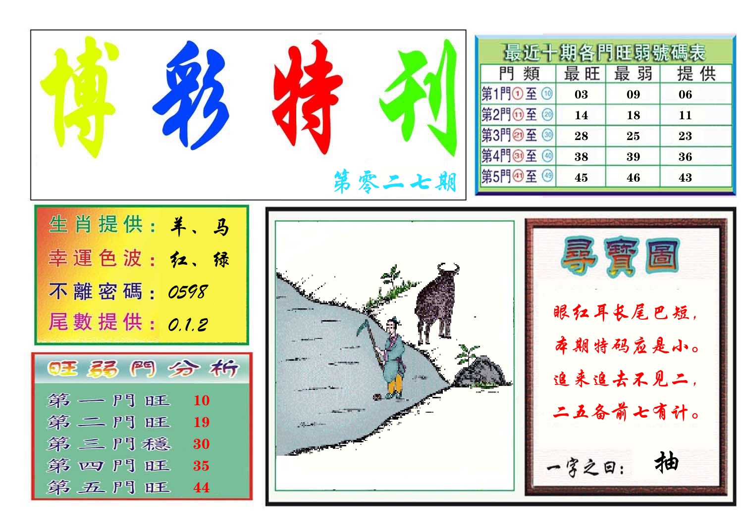 博彩特刊 第28期