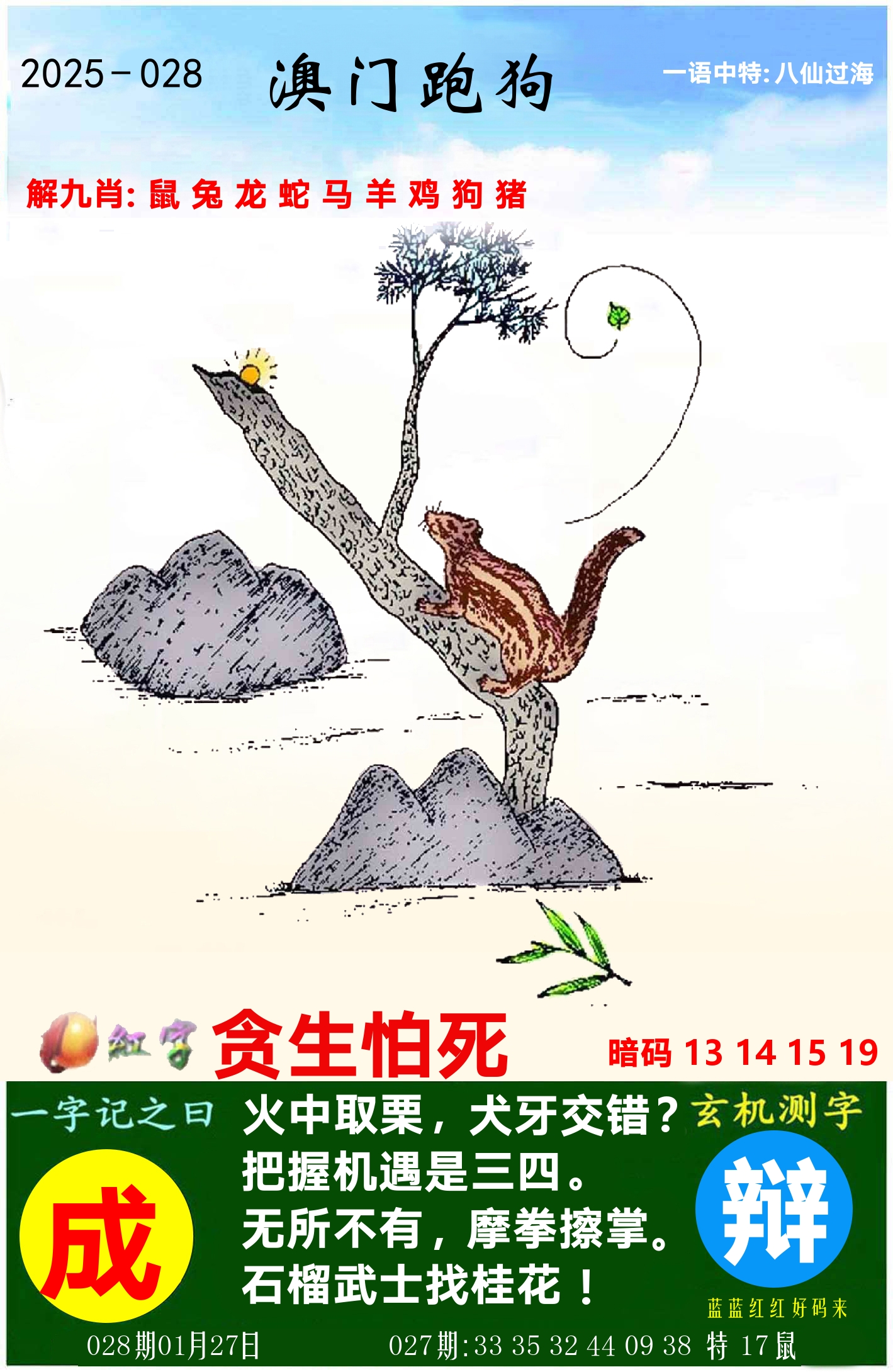 澳门跑狗图 第28期