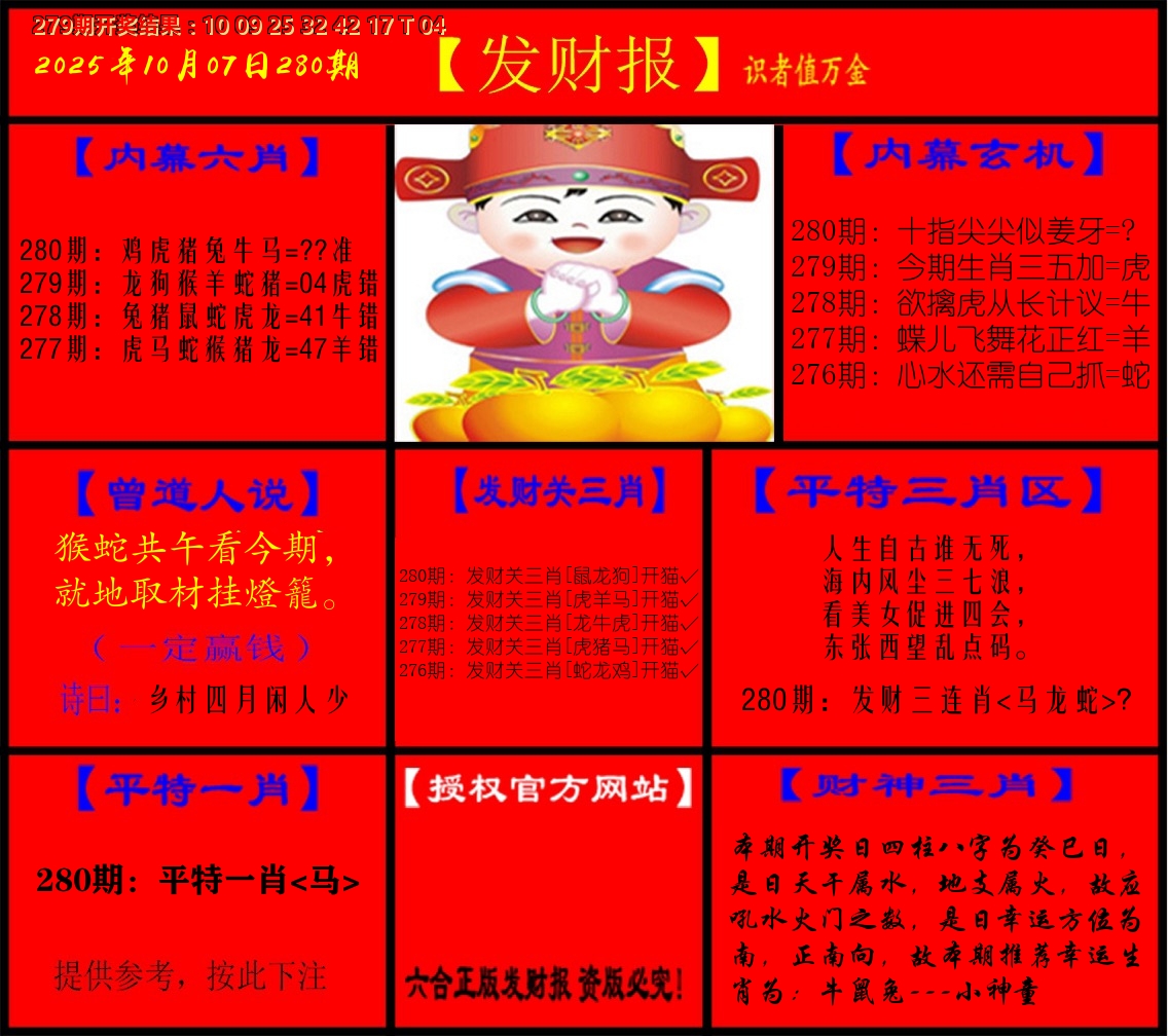 发财报 第280期