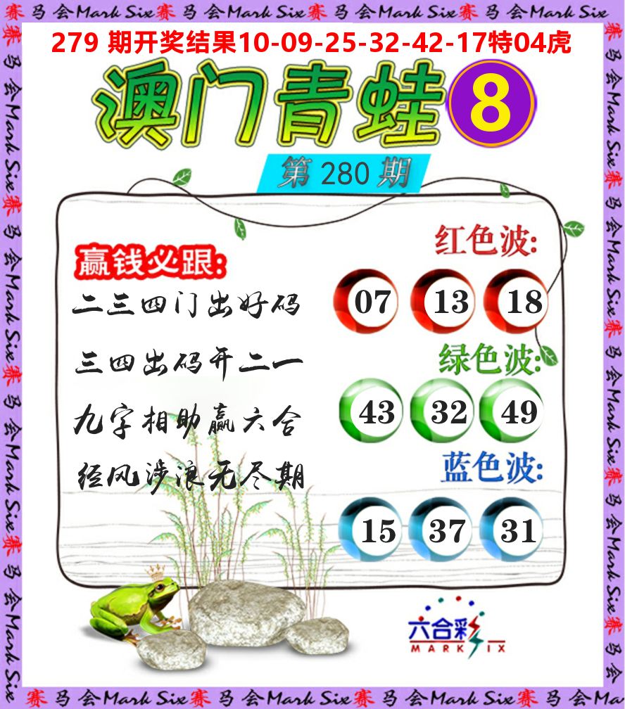 青蛙系列8 第280期