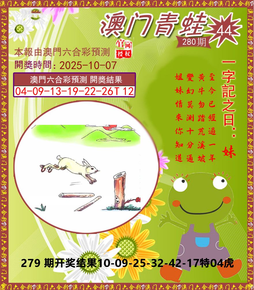 青蛙系列44 第280期