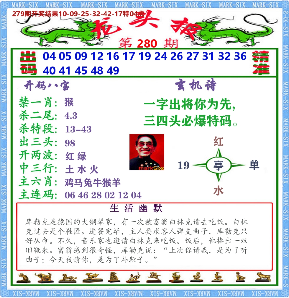 澳门龙头报 第280期