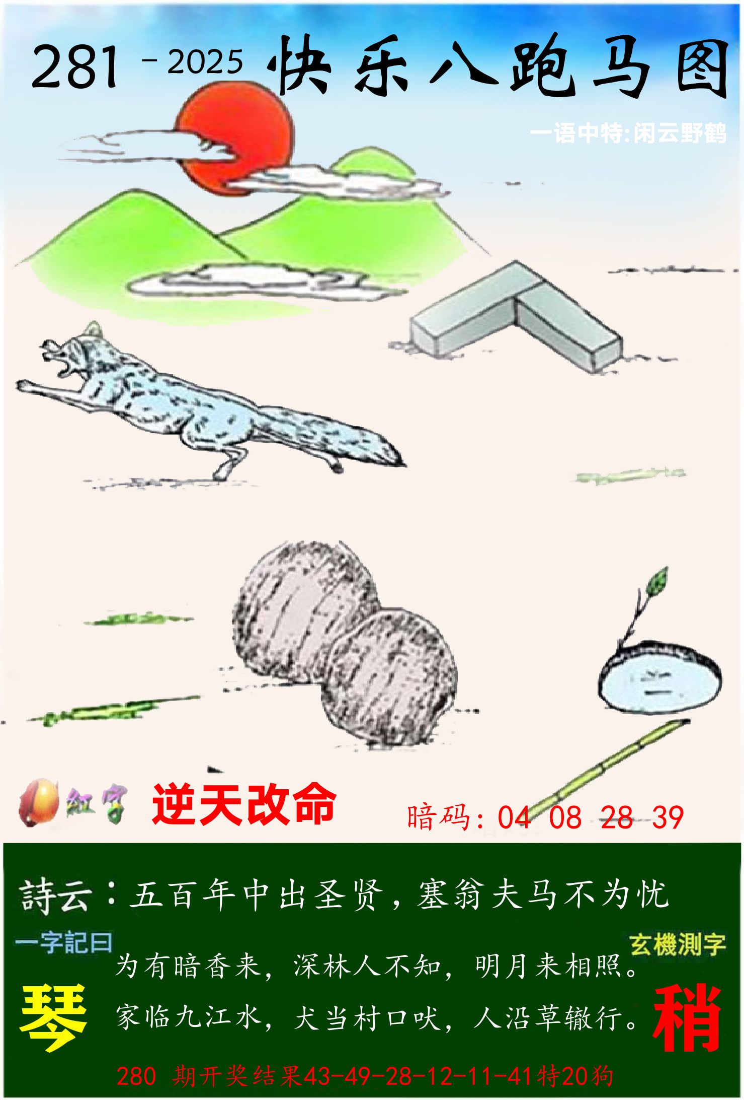 澳门跑马 第281期