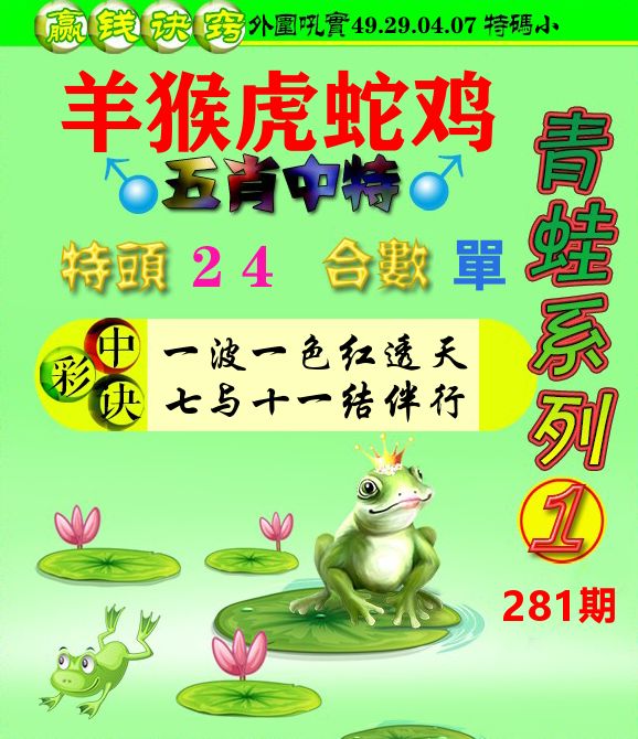 青蛙彩图 第281期