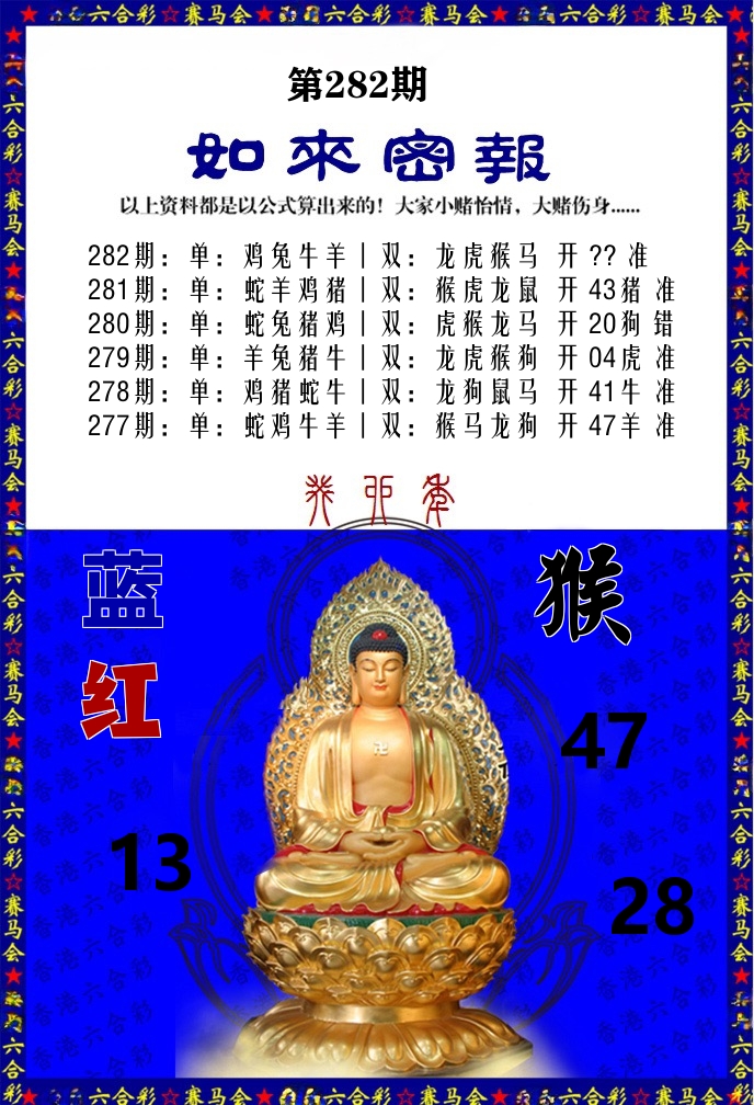 如来密报 第282期