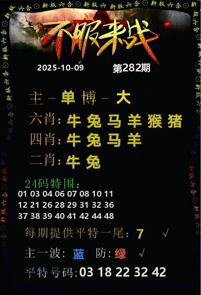 不服来战 第282期