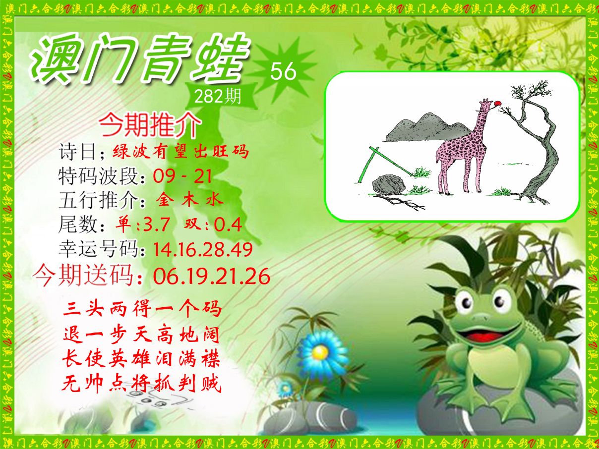 青蛙系列56 第282期