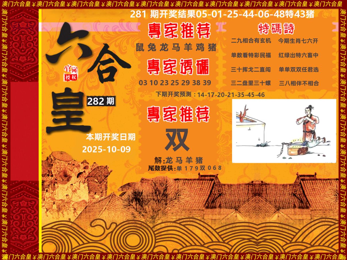 六合皇系列 第282期
