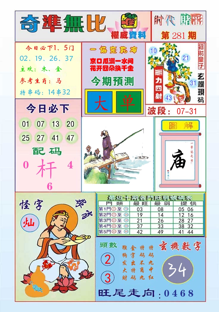 时代赌彩 第282期