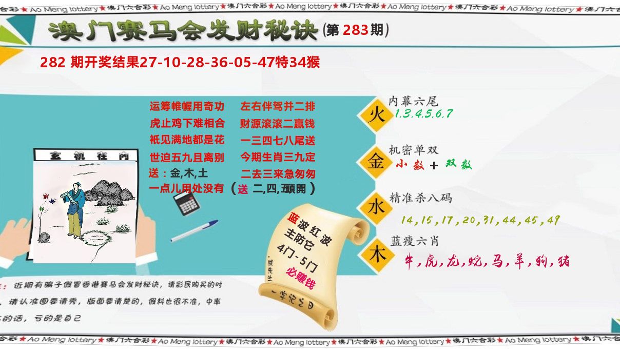 发财秘诀 第283期