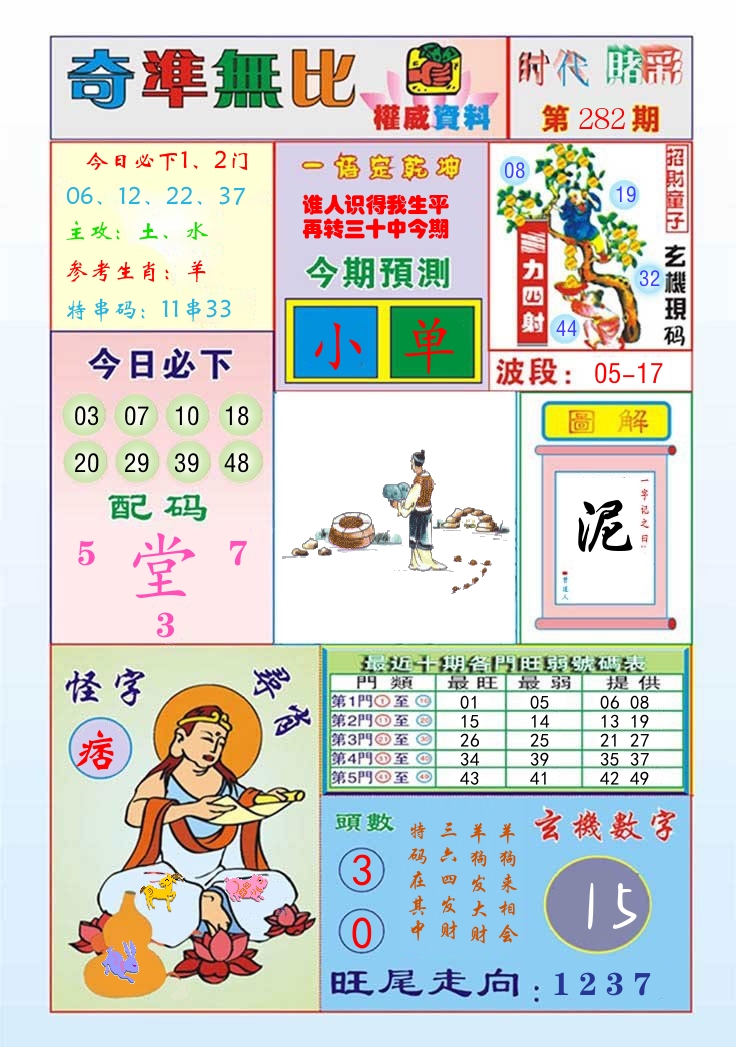 时代赌彩 第283期