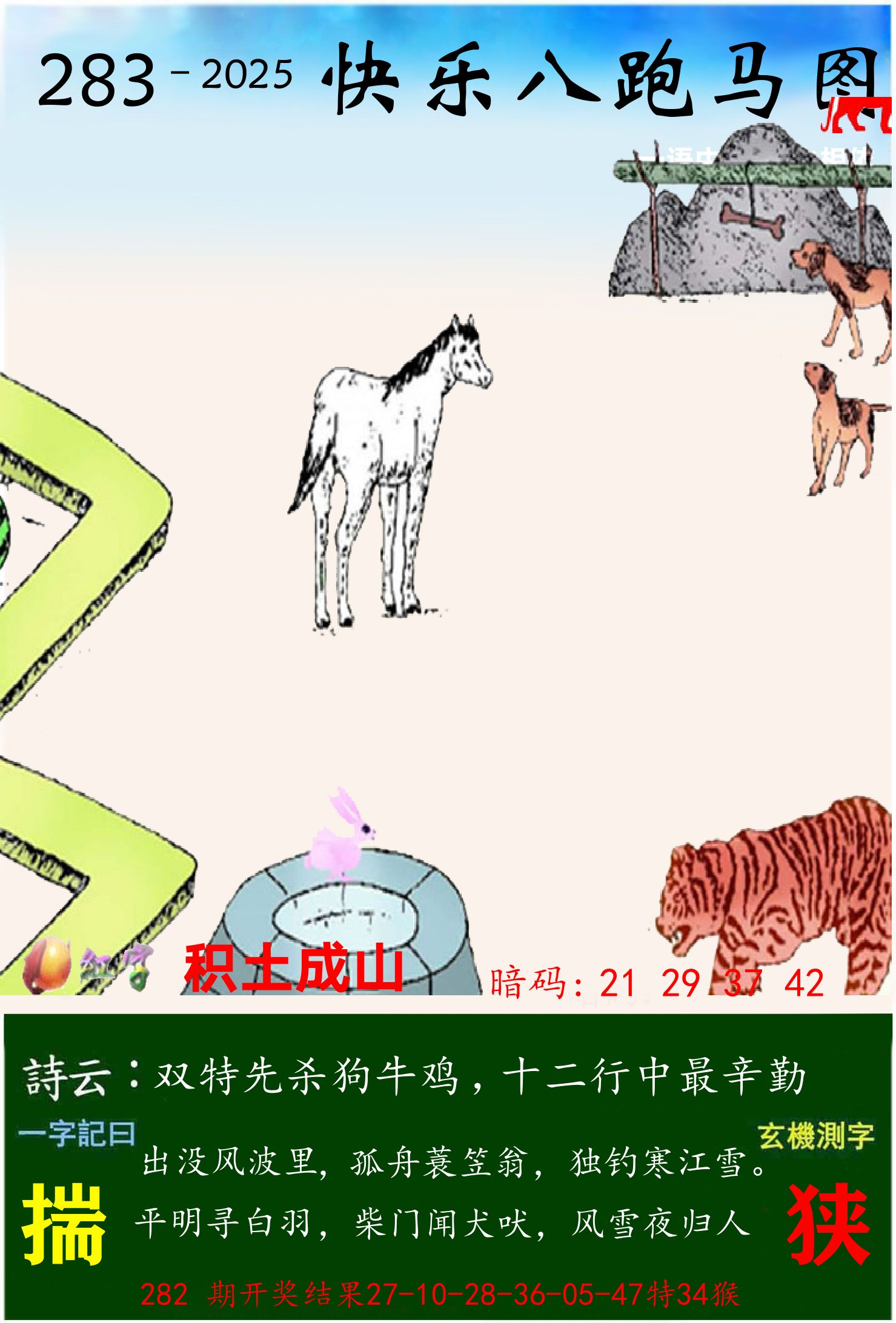 澳门跑马 第283期