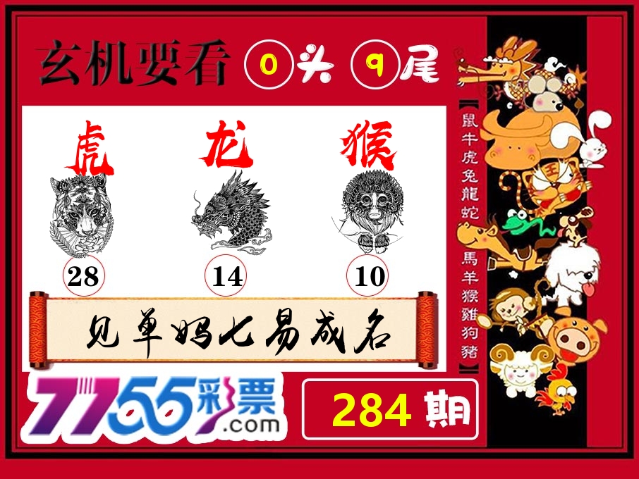 玄机要看 第284期