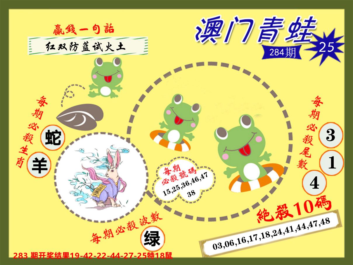 青蛙系列25 第284期