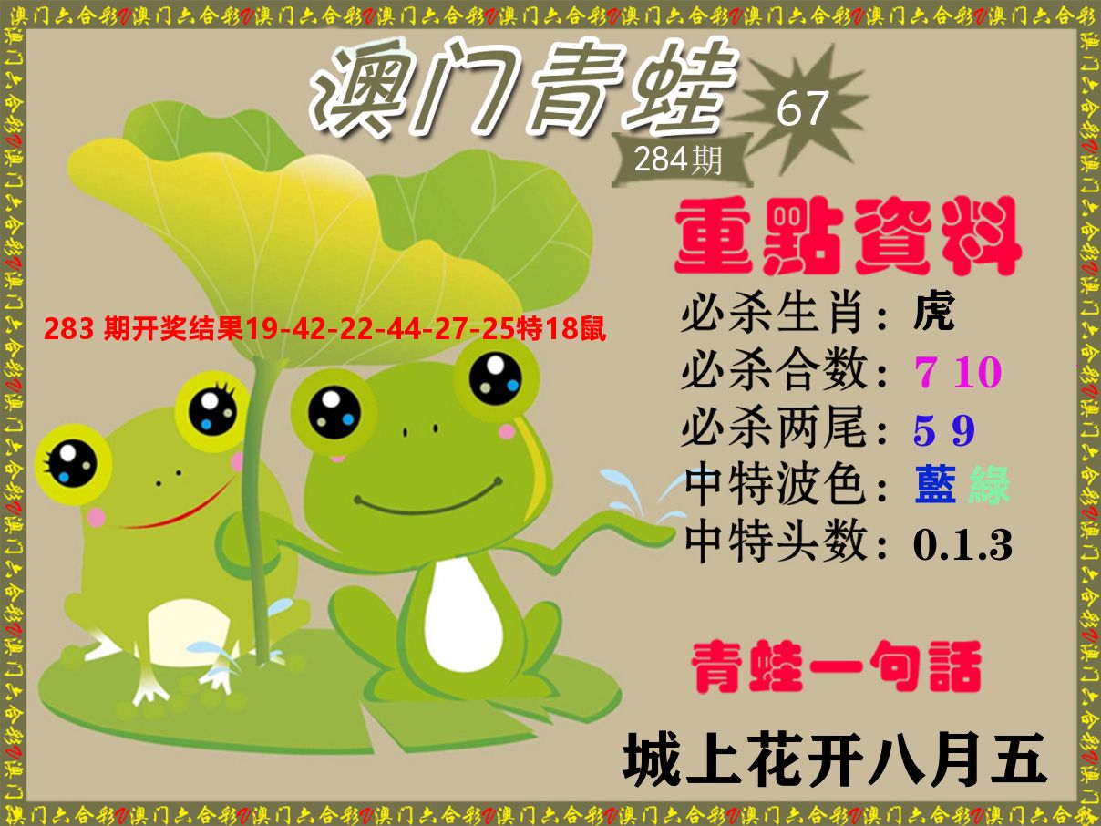 青蛙系列67 第284期
