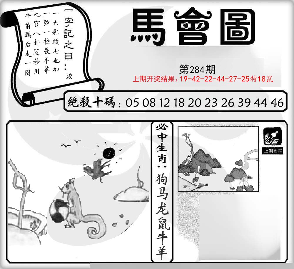 马会图 第284期