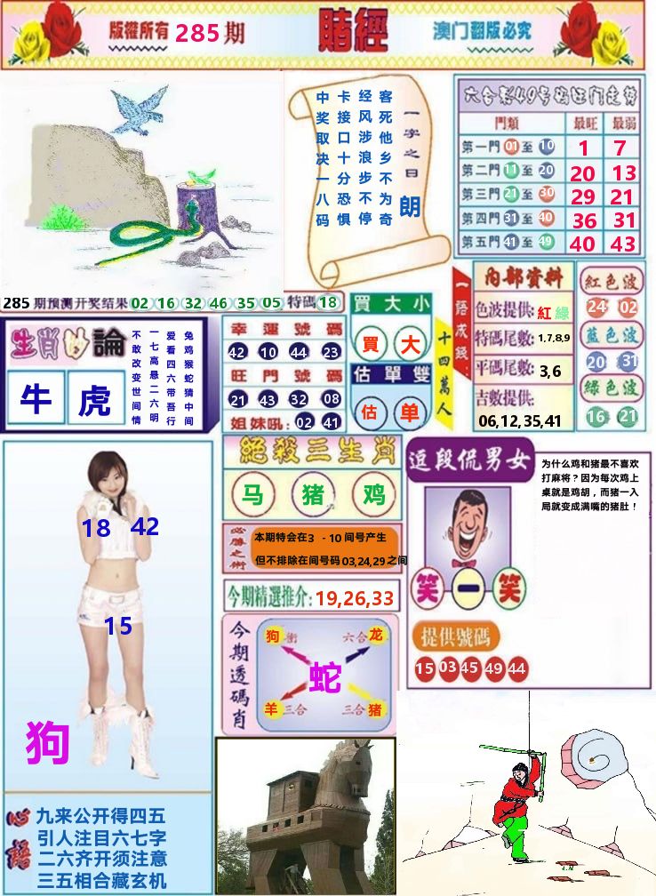 澳门赌经 第285期