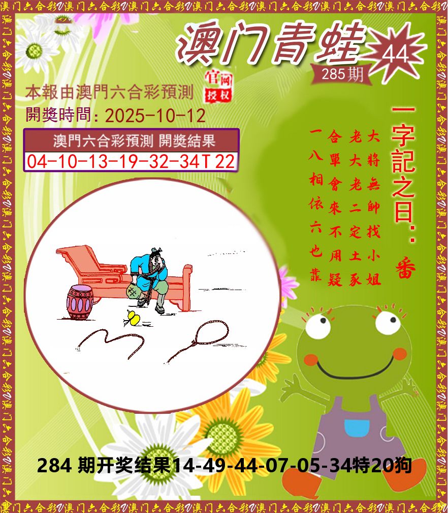 青蛙系列44 第285期