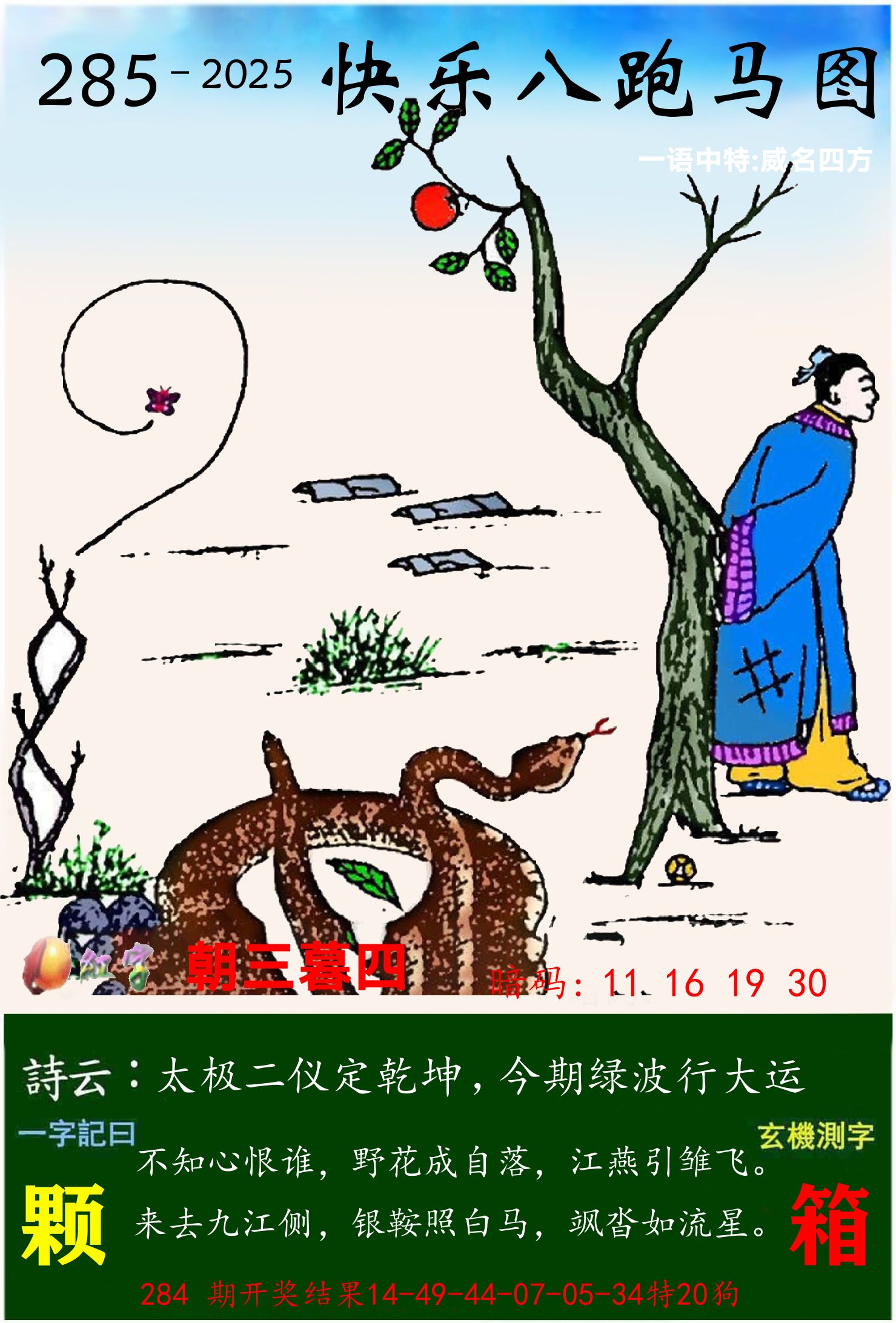 澳门跑马 第285期