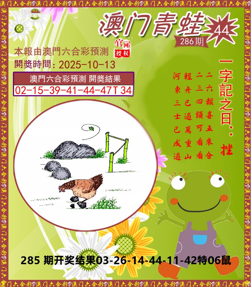 青蛙系列44 第286期