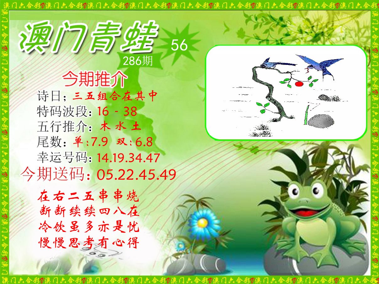 青蛙系列56 第286期