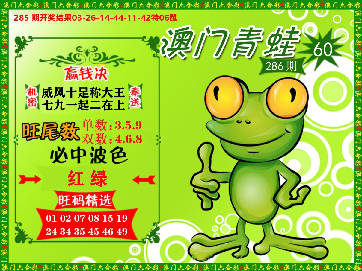 青蛙系列60 第286期