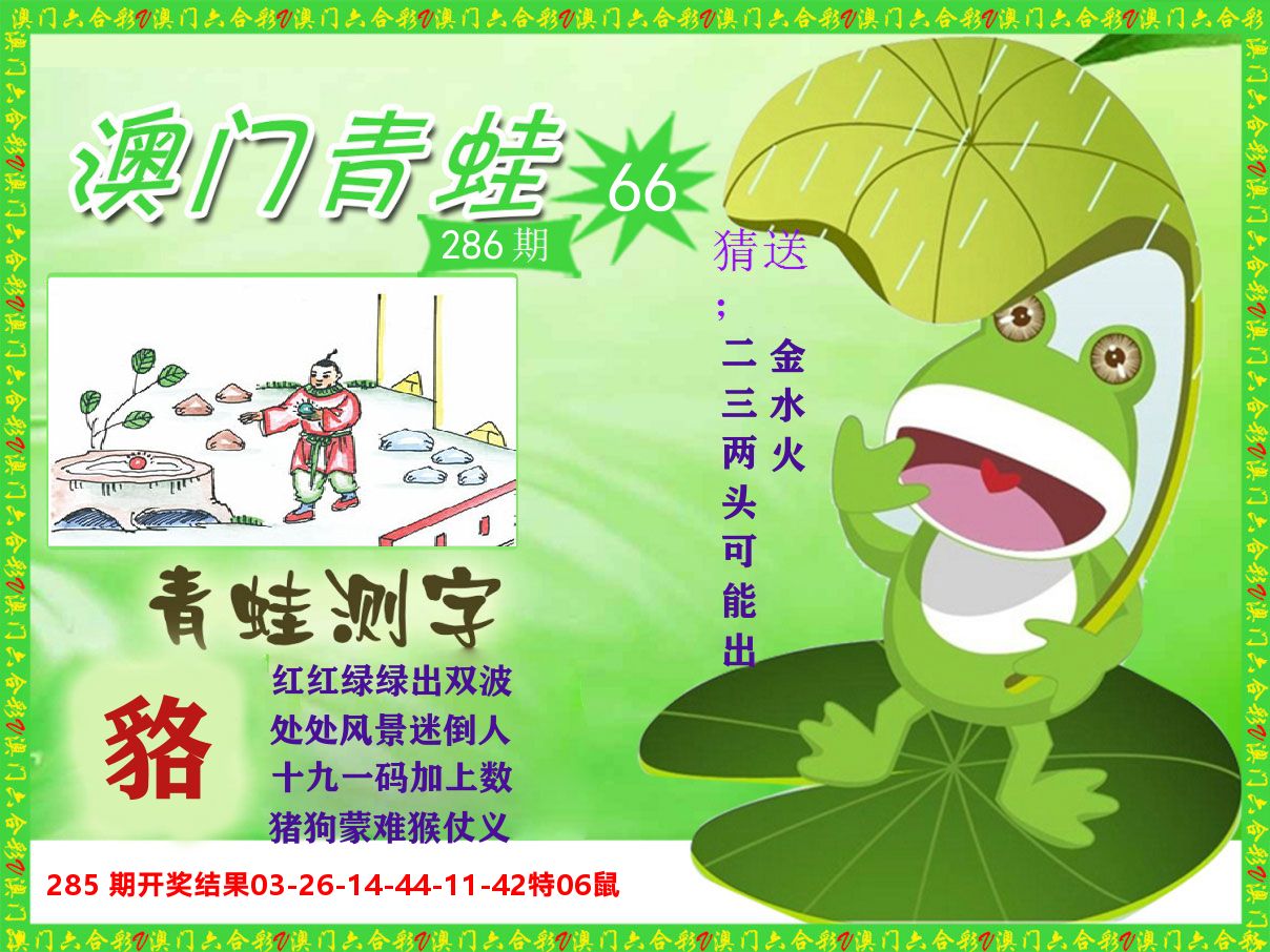 青蛙系列66 第286期