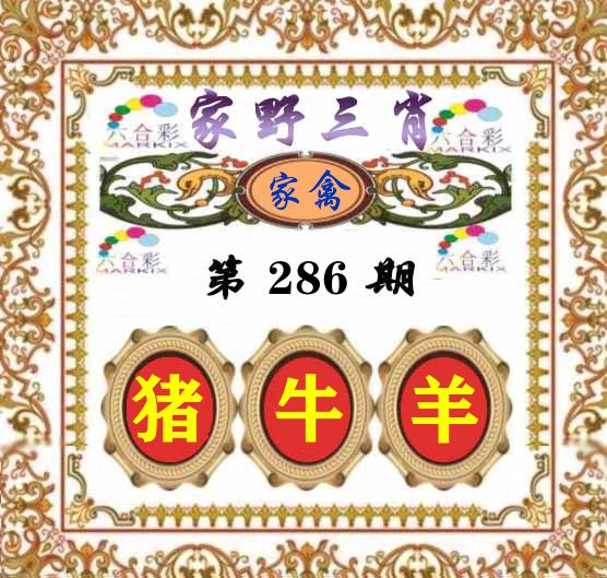 家野三肖 第286期