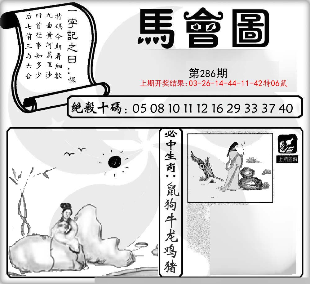 马会图 第286期