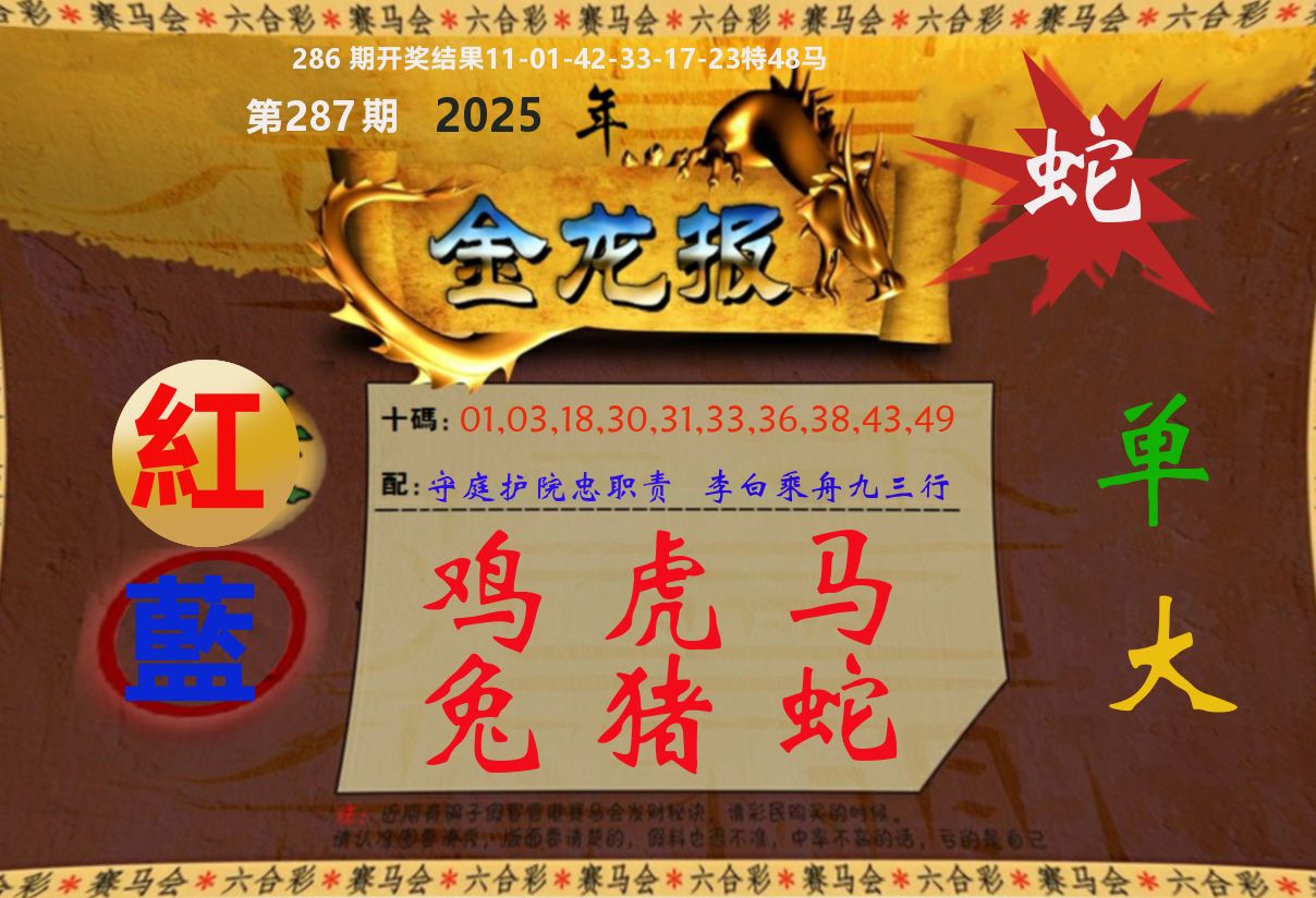 金龙报 第287期