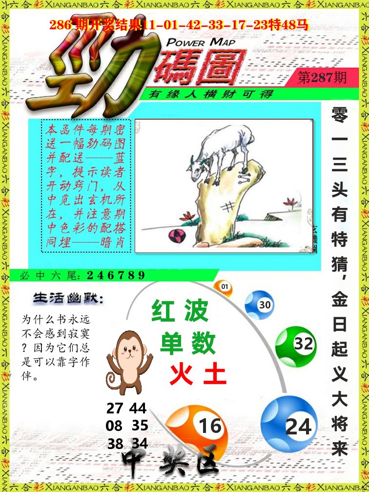 劲码图 第287期