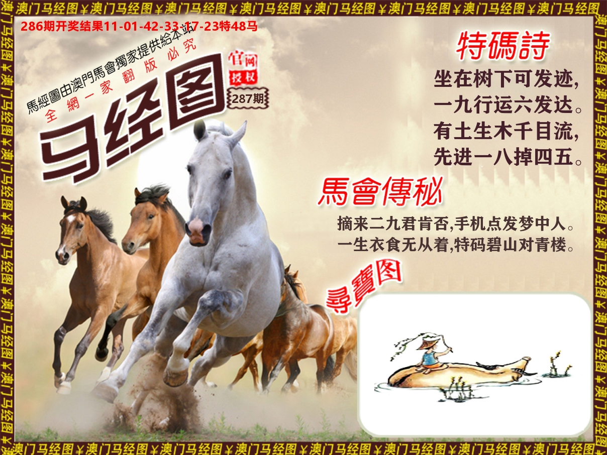 马经系列 第287期