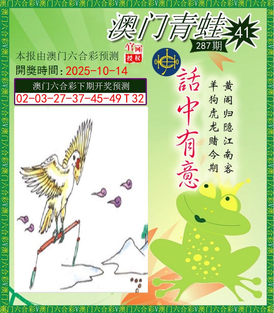 青蛙系列43 第287期