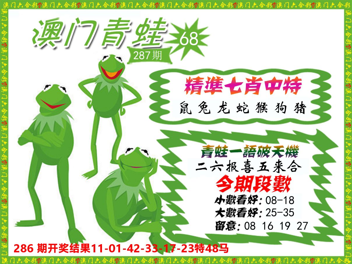 青蛙系列68 第287期