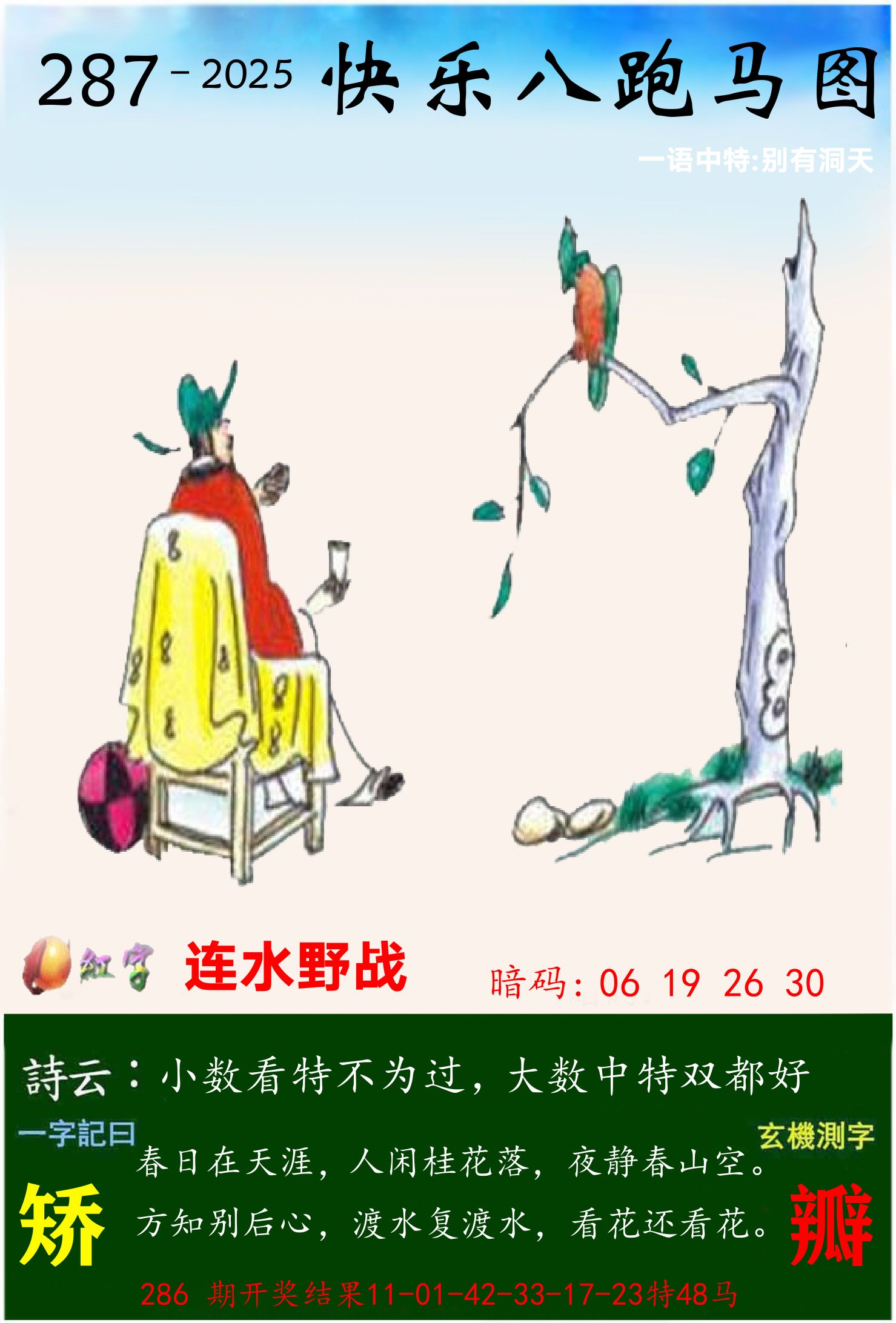 澳门跑马 第287期