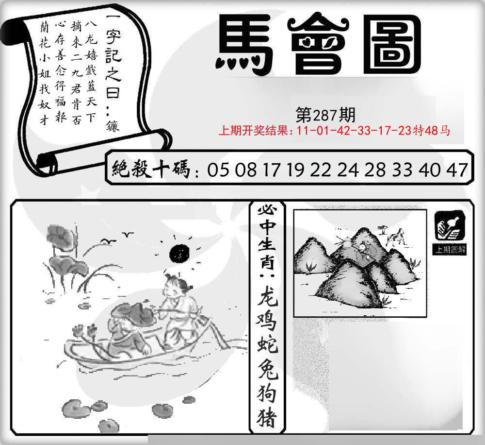 马会图 第287期