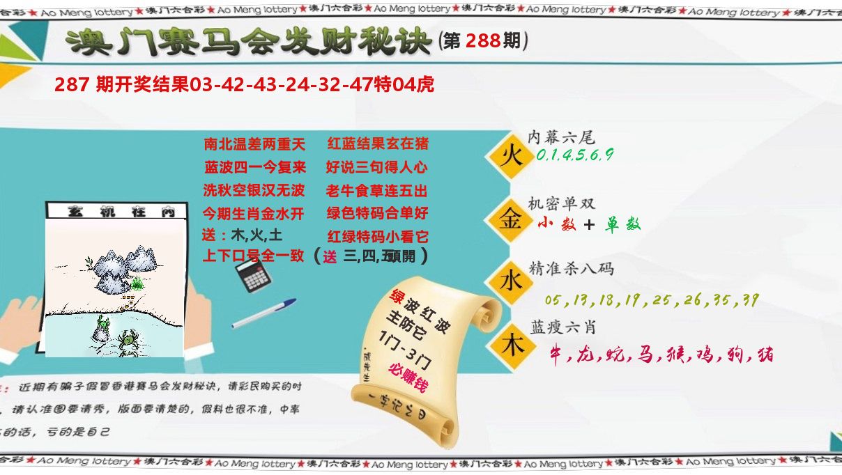发财秘诀 第288期