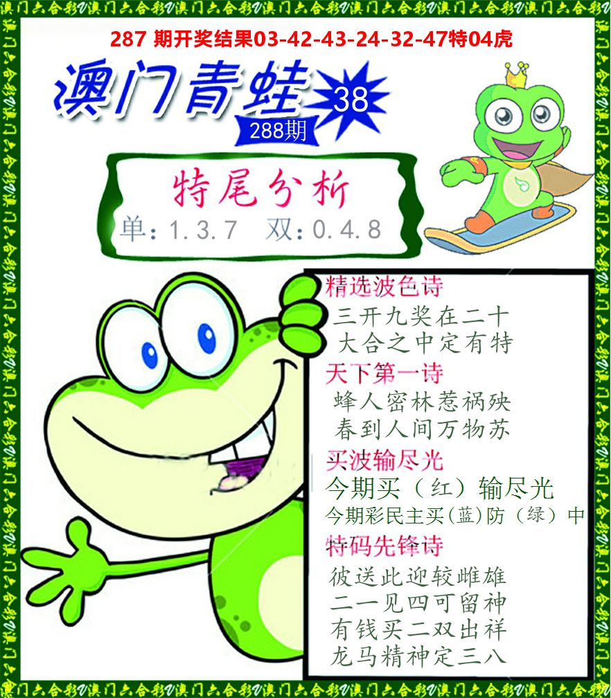 青蛙系列38 第288期