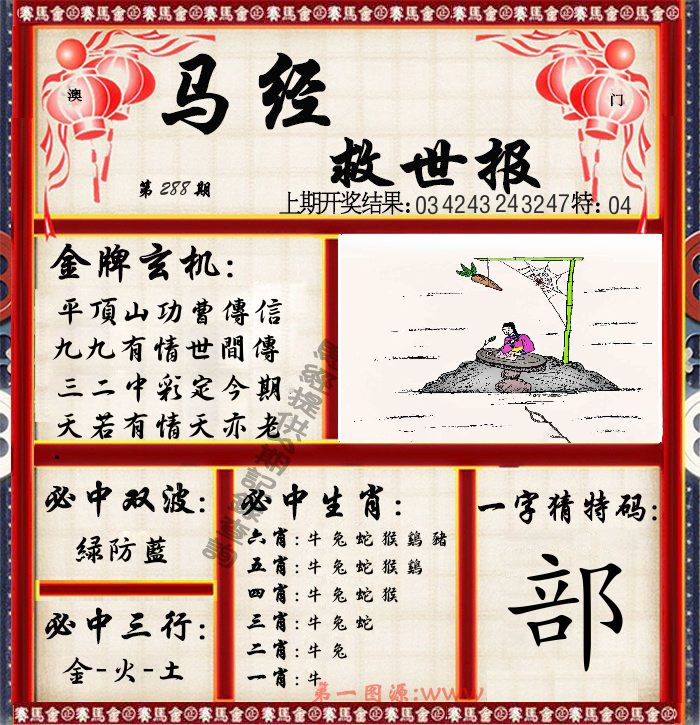 马经救世报 第288期