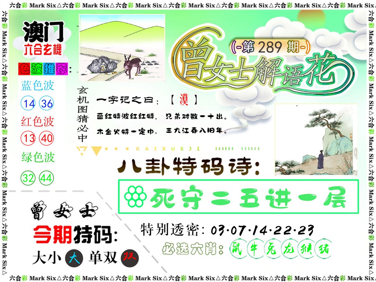 曾女士解语花 第289期