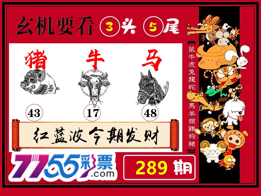 玄机要看 第289期