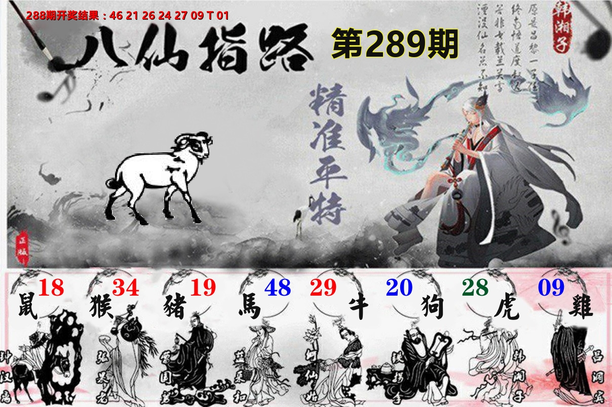 八仙指路 第289期