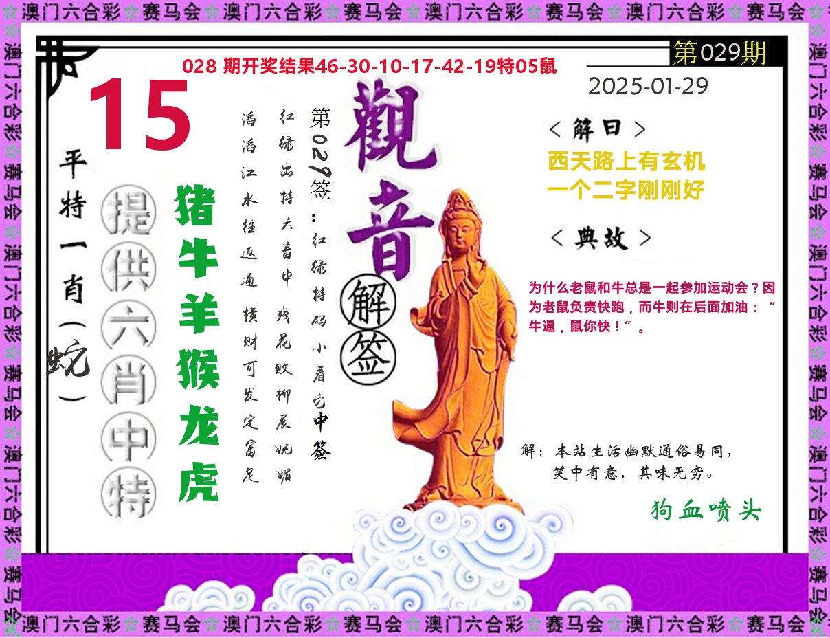 观音解签 第29期