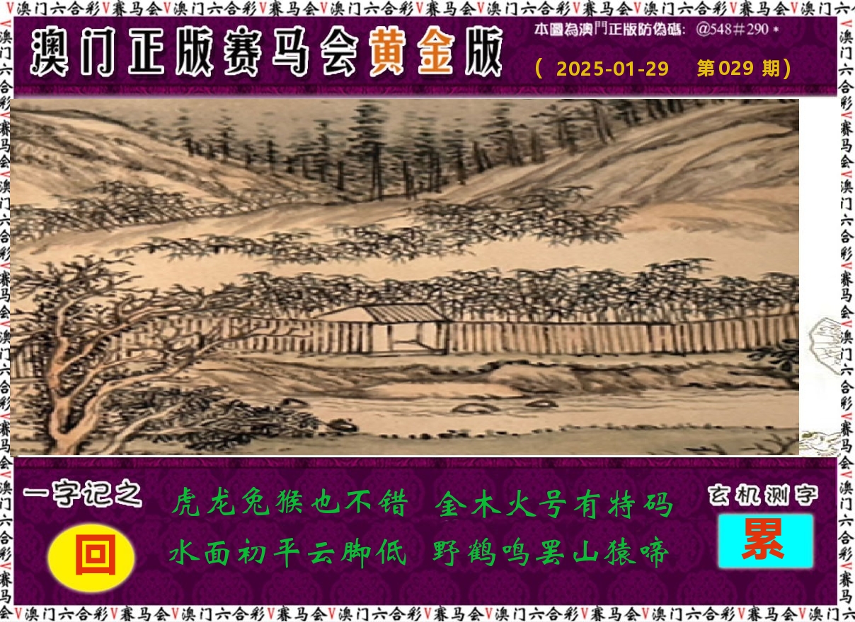 赛马会黄金版 第29期
