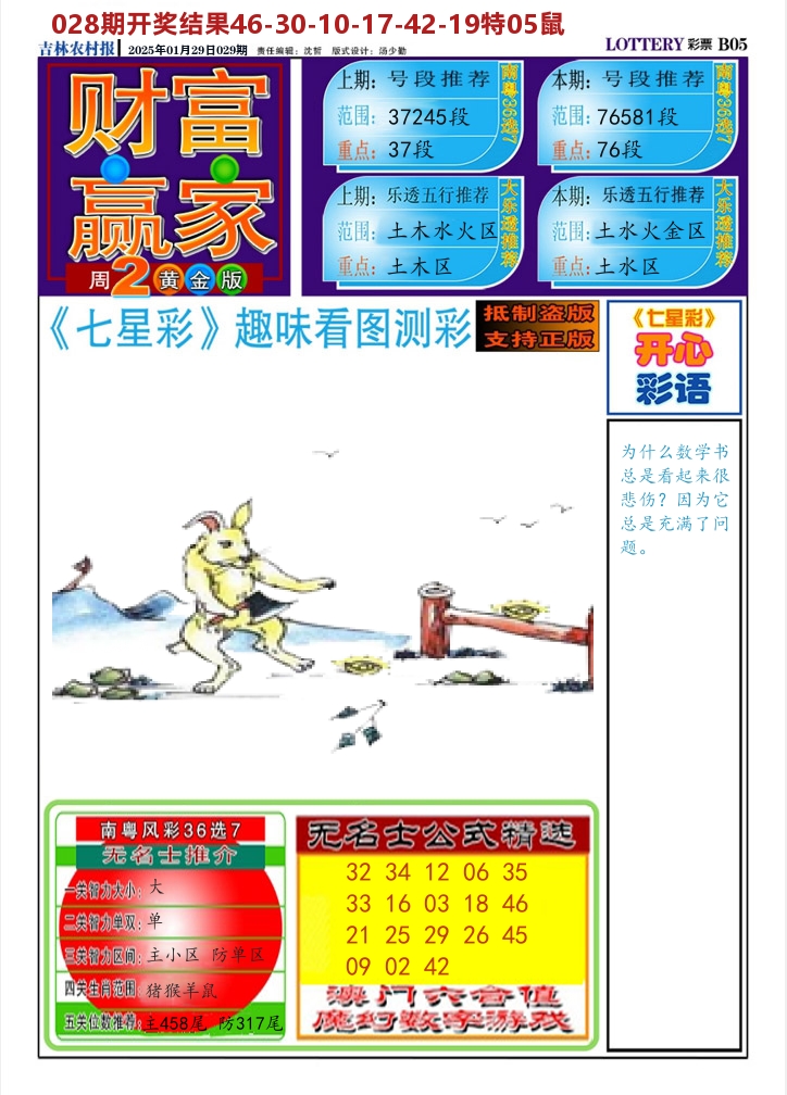 七星彩图A 第29期